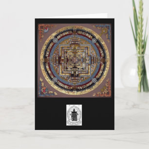 Cartão Kalachakra Mandala A Greeting Card