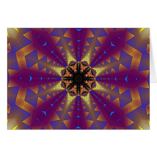 Cartão Kaleidoscope109 (Frente Horizontal)