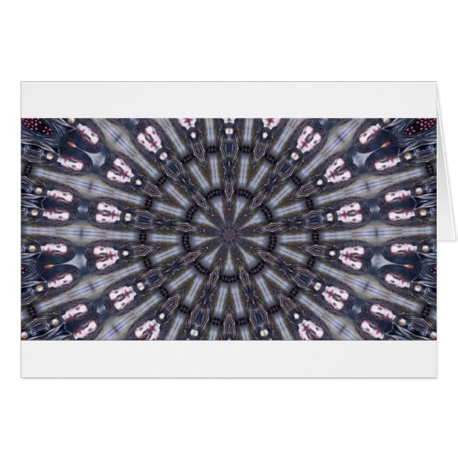 CARTÃO KALEIDOSCÓPIO PSIQUEDÉLICO/MEMÓRIAS MÍSTICAS (Frente Horizontal)