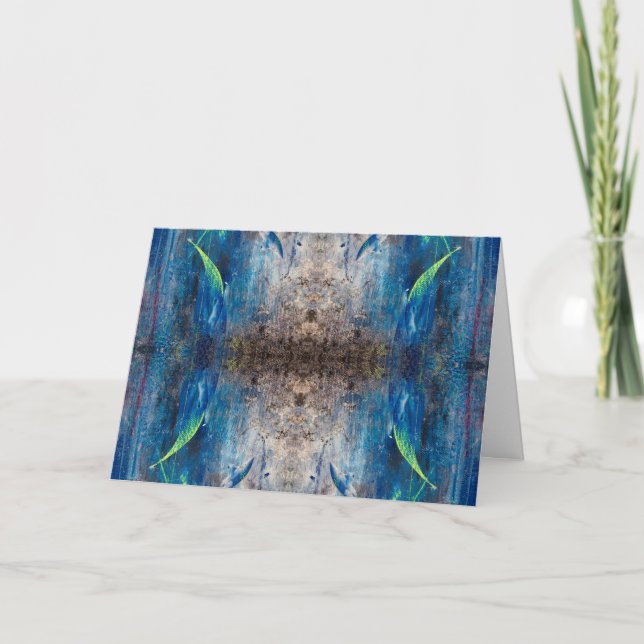 Cartão Kaleidoskopisch abstrakt bunt verspielt mandala (Frente)