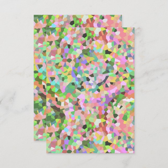 Cartão Kalidoscope abstrato Garden (Frente/Verso)