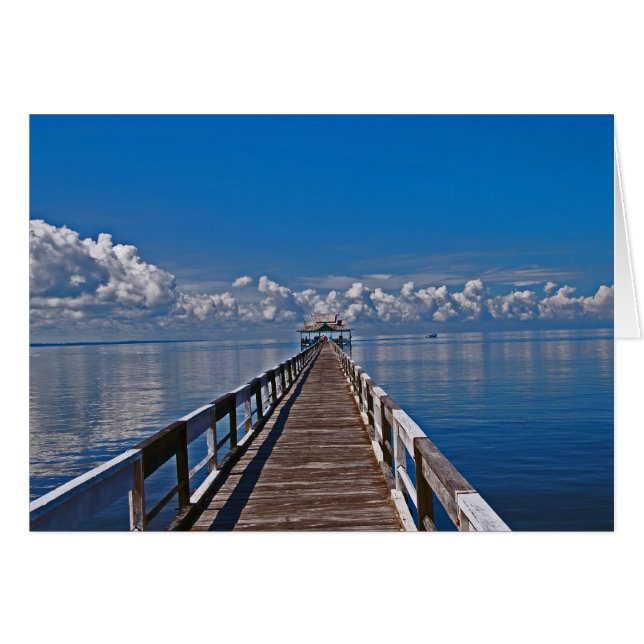 Cartão Kalimantan Indonesia Ocean Photo (Frente Horizontal)