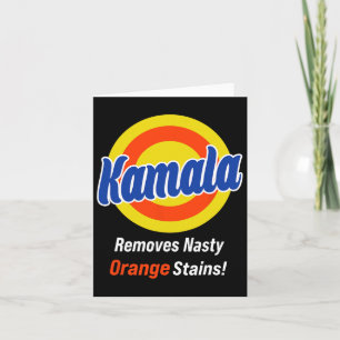 Cartão Kamala 2024 Retira Banhos Laranja Desagradáveis Vo