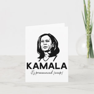 Cartão Kamala é o Vice-presidente Harris