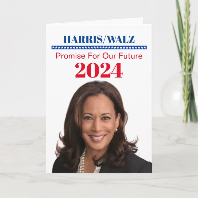 Cartão Kamala Harris (Frente)