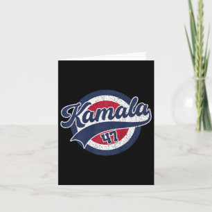 Cartão Kamala Harris 2024 Presidente 47 Estados Unidos Am