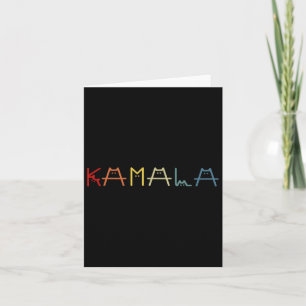 Cartão Kamala Harris Cat Vintage escrevendo engraçado pos