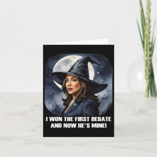 Cartão Kamala Harris Debate Divertido Eleição 2024 Feitic