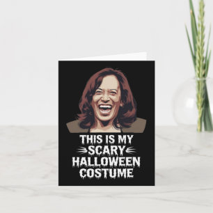 Cartão Kamala Harris engraçada Este é o meu Cos de Hallow