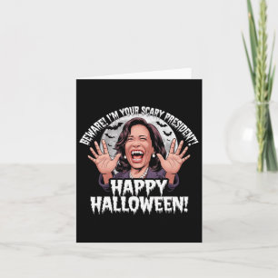 Cartão Kamala Harris engraçada presente de Halloween assu