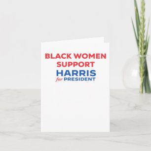 Cartão Kamala Harris Para O Presidente 2025 Black Women S