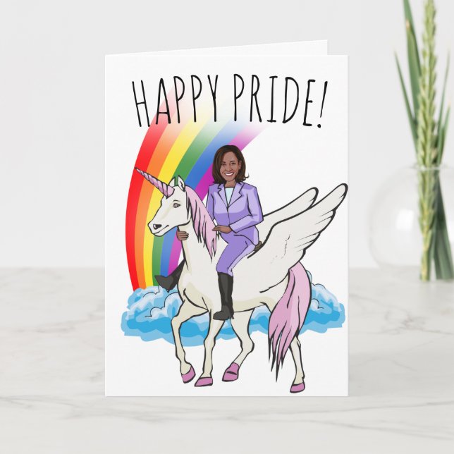 Cartão Kamala Harris Pride (Frente)
