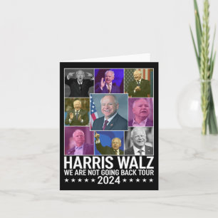 Cartão Kamala Harris Tim Wheimer Não Voltaremos Para