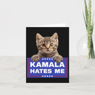 Cartão Kamala Me Odeia Pro-trump 2024 Conservador Patrio