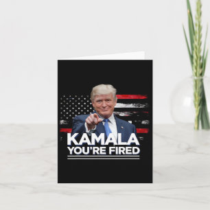 Cartão Kamala, você é demitido Presidente Engraçado Trump