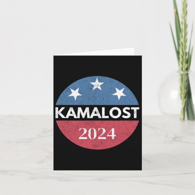 Cartão Kamalost Kamala Perdeu Eleição 2024 Trump Venceu 4 (Frente)