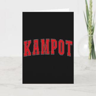 Cartão Kampot Camboja Lembranças de Férias Cambojanas Kam