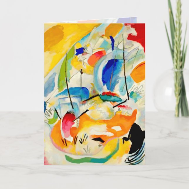 Cartão Kandinsky 1913/sea battle/pixdezines (Frente)