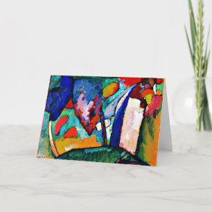 Cartão Kandinsky - A Cama d'Água, trabalho de arte colori