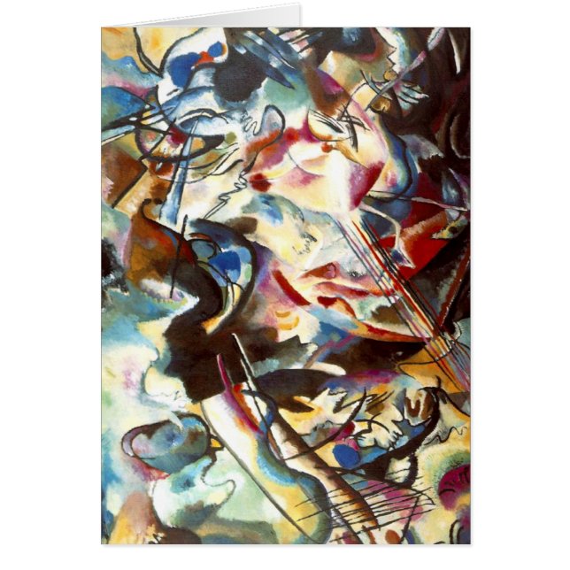 Cartão Kandinsky Abstrato Composição VI (Frente)