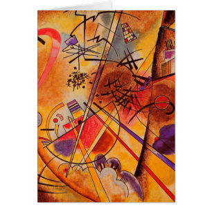 Cartão Kandinsky Abstrato Trabalho de arte