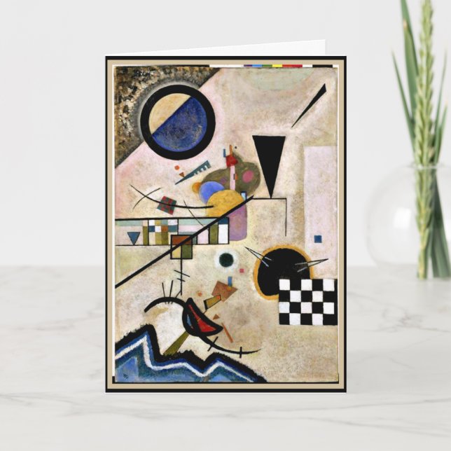 Cartão Kandinsky - Acordos Opõem-se (Frente)