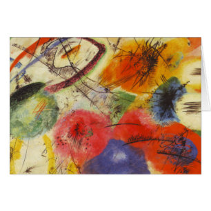 Cartão Kandinsky Black Trakes Abstrato Painting