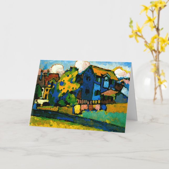 Cartão Kandinsky - Blaues Haus Klein (Flor Amarela)