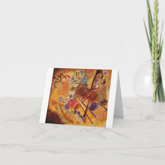 Cartão Kandinsky Brown Yellow Red Blue (Frente)