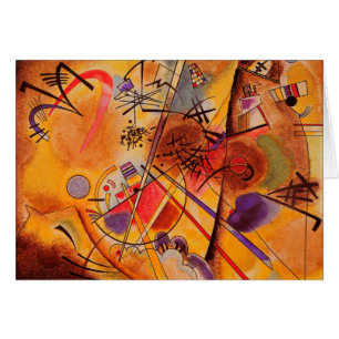 Cartão Kandinsky Brown Yellow Red Blue