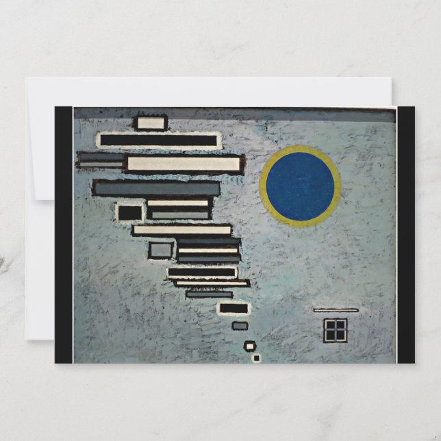 Cartão Kandinsky - Desigual, abstrato trabalho de arte (Frente)