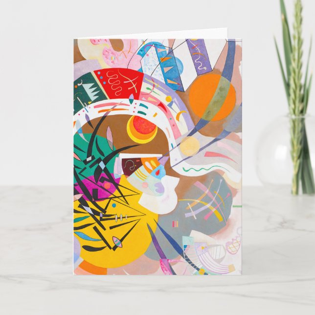Cartão Kandinsky Dominant Curve Greeting Card (Frente)