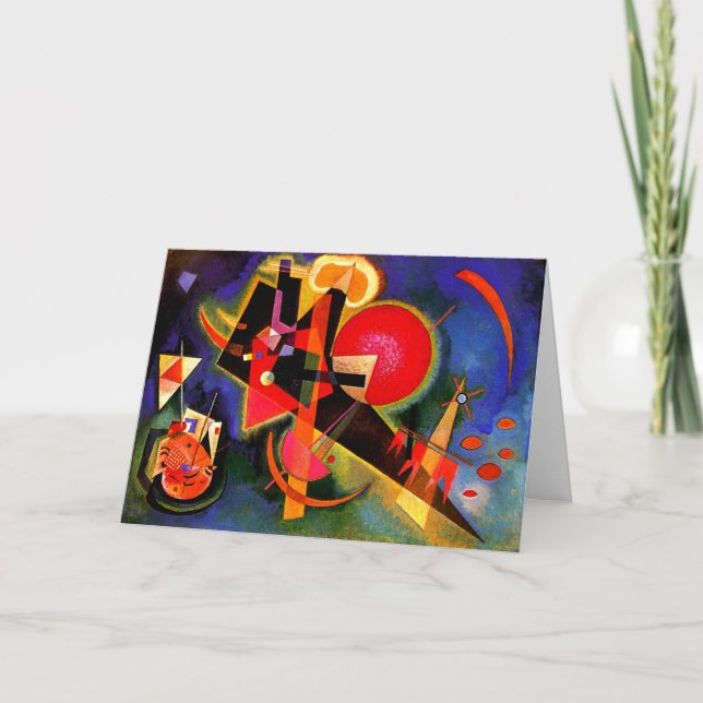 Cartão Kandinsky - Em Azul, famosa trabalho de arte (Frente)