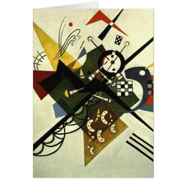 Cartão Kandinsky em Branco II (Frente)
