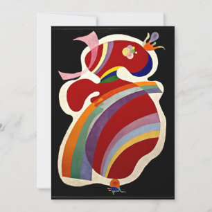 Cartão Kandinsky - Forma Vermelha (La Forme Rouge"