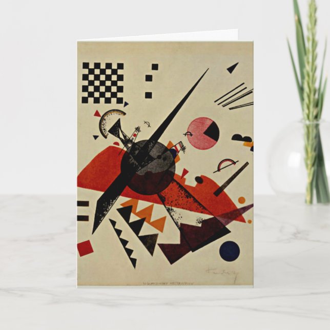 Cartão Kandinsky - Laranja (Frente)