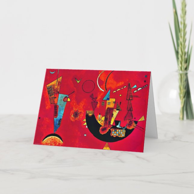 Cartão Kandinsky - Mit und Gegen (Com e Contra) (Frente)