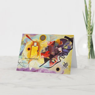 Cartão Kandinsky Modern Absract Expressionista Trabalho d