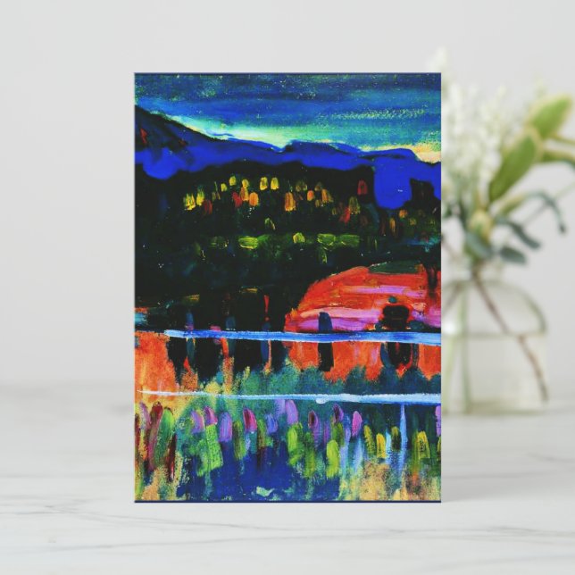 Cartão Kandinsky - Murnau am Staffelsee (Em pé/Frente)