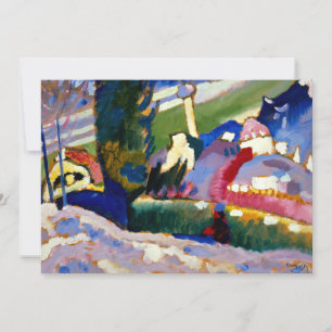 Cartão Kandinsky - Paisagem de inverno com Igreja