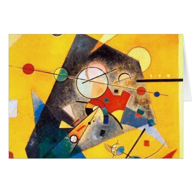 Cartão Kandinsky Quiet Harmony Abstrato Art (Frente Horizontal)