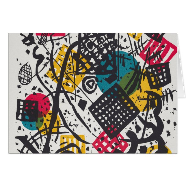 Cartão Kandinsky Small Worlds V Abstrato Classic (Frente Horizontal)