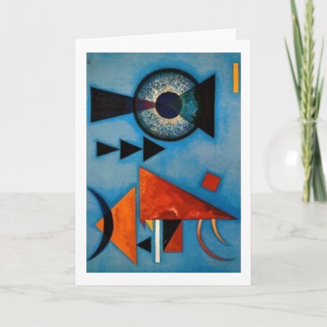 Cartão Kandinsky Soft Hard Abstract (Frente)