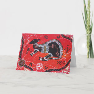 Cartão Kangaroo Dreaming