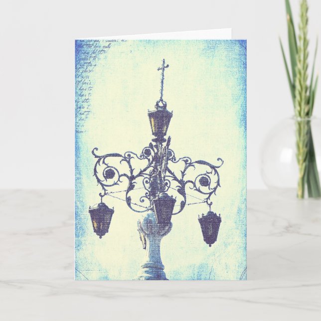 Cartão Kansas City Plaza Light com um toque de Grunge (Frente)