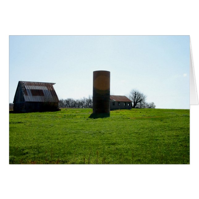 Cartão Kansas Fazenda Land (Frente Horizontal)