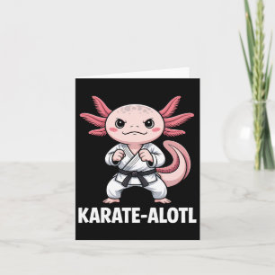 Cartão Karate-alotl Axolotl Karate Lover Artes Marciais
