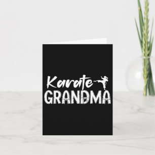 Cartão Karate Avó Apreciação Karate Avó