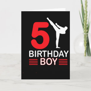 Cartão Karate Birthday Tee Boy Gift Kids Taekwondo 2