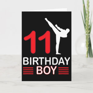Cartão Karate Birthday Tee Boy Gift Kids Taekwondo 3